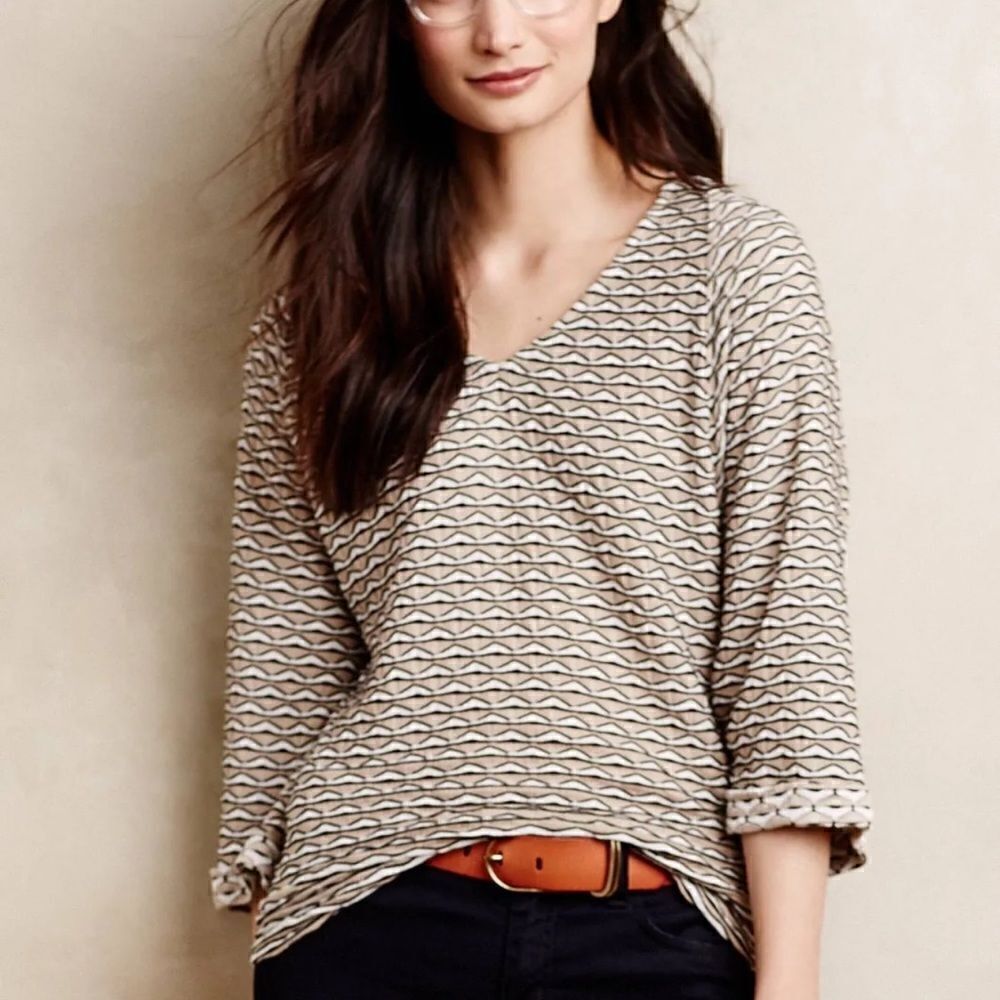 Anthropologie Postmark Avana Top Textured Women’s Medium